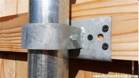 bracket to attach round metal pole to wood|1.